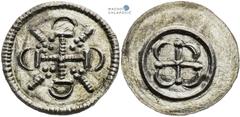 Arpad Dynasty | Arpaden Géza II, Arpad Dynasty Obol Géza II., Arpaden Obol Gejza II., Arpadovci Obol Ag, Huszár 189, good EF / good EF