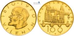 Czechoslovakia after 1918 | Tschechoslowakei nach 1918 Czechoslovakia (1960-1989), Period after 1918 Gold medal 1970 (Ducat). V. I. Lenin, 100 years from his birth Little scratches. Rare! Tschechoslow