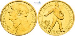 Czechoslovakia after 1918 | Tschechoslowakei nach 1918 Czechoslovakia (1918-1939), Period after 1918 Gold Medal 1933 (Ducat). Antonín Švehla - 60th Birthday. Kremnitz. Minted 500 pcs. Extraordinary pi