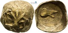 Celts | Kelten Northwestern Slovakia, Celts Stater (1st century BC). Schaufelförmiger type Slightly broken. Rare! Nordwestslowakei, Kelten Stater (1. Jh. v. Chr.). Schaufelförmiger Typ Leicht geborste