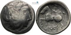 Celts | Kelten Dacia, Celts Tetradrachm. Sattelkopfpferd type Dakien, Kelten Tetradrachme. Typ Sattelkopfpferd Dácie, Kelti Tetradrachma. Typ Sattelkopfpferd 7,1 g, 22-23 mm, Pink 302–305, Lanz 612–61