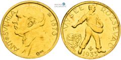 Czechoslovakia after 1918 | Tschechoslowakei nach 1918 Czechoslovakia (1918-1939), Period after 1918 Gold Medal 1933 (Ducat). Antonín Švehla - 60th Birthday. Kremnitz. Slight edge nick. Rare! Tschecho