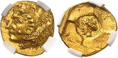 Monnaies Grecques Sicile - Syracuse Denys Ier - (405-367) 20 litrae ou tétradrachme (c. 405-380) Magnifique exemplaire. Exemplaire de la vente Palombo 18 du 17 novembre 2019, N° 15. 1.15g - SNG ANS 35