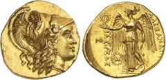 MONNAIES GAULOISES ET GRECQUES Syrie - Seleucos I Nikator (312-281) Statère d'or au type d'Alexandre III - Babylone (c.311-300). D'une qualité et d'un style remarquables. 8.58g - Price 3749 corr. (gri