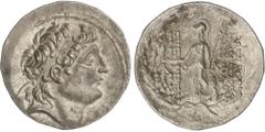 GREEK COINS Ancient Greece Tetradracma. 138-129 a.C. ANTÍOCO VII. REYES SELÉUCIDAS. Anv.: Cabeza diademada a derecha. Rev.: Atenea en pie a izquierda con Nike, delante y detrás leyenda, todo dentro de