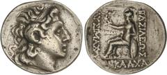 GREEK COINS Ancient Greece Tetradracma. 300-281 a.C. LISÍMACO. TRACIA. Anv.: Cabeza de Alejandro Magno diademada a derecha, con los cuernos de Amón. Rev.: Atenea con casco sentada a izquierda con Nike