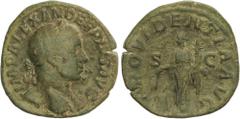 ROMAN COINS: ROMAN EMPIRE Roman Coins Sestercio. 231-235 d.C. ALEJANDRO SEVERO. Anv.: IMP. ALEXANDER PIVS AVG. Busto laureado a derecha. Rev.: PROVIDENTIA AVG. S. C. Providencia en pie a izquierda con