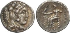 GREEK COINS Ancient Greece Tetradracma. 312-281 a.C. SELEUKOS I NIKATOR. REINO SELÉUCIDA. Anv.: Cabeza de Hércules con piel de león a derecha. Rev.: ΑΛΕΞΑΝΔΡΟΥ ΒΑΣΙΛΕΩΣ. Zeus entronizado a izquierda, 