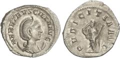 ROMAN COINS: ROMAN EMPIRE Roman Coins Antoniniano. 249-251 d.C. HERENNIA ETRUSCILLA. Anv.: HER. ETRVSCILLA AVG. Busto diademado a derecha. Rev.: PVDICITIA AVG. Pudibundez en pie a izquierda con cetro 