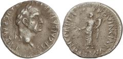 ROMAN COINS: ROMAN EMPIRE Roman Coins Denario. 68-69 d.C. GALBA. TARRACO. Anv.: SER. GALBA IMP. (CAESAR) AVG. P. M. TR. P. Cabeza laureada de Galba a derecha. Rev.: CONCORDIA PROVINCIARVM. Concordia e