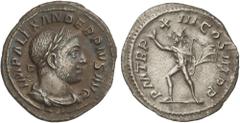 ROMAN COINS: ROMAN EMPIRE Roman Coins Denario. 234 d.C. ALEJANDRO SEVERO. Anv.: IMP. ALEXANDER PIVS AVG. Busto laureado a derecha. Rev.: P. M. TR. P. XIII. COS. III. P. P. Sol en marcha a izquierda co