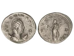 ROMAN COINS: ROMAN EMPIRE Antoniniano. 257-258 d.C. SALONINA. Rev.: VENVS VICTRIX. Venus en pie a izquierda sosteniendo manzana y rama de palma. 4,31 grs. AR. C-130. MBC/MBC+.