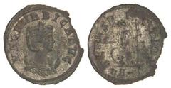ROMAN COINS: ROMAN EMPIRE Antoniniano. Acuñada el 283-285 d.C. MAGNIA URBICA. Anv.: MAGN. VRBICA AVG. Busto diademado a derecha sobre creciente. Rev.: VENVS VICTRIX. Venus con casco en pie a izquierda