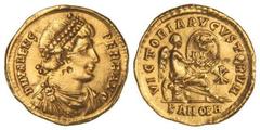 ROMAN COINS: ROMAN EMPIRE Sólido. Acuñada el 367-375 d.C. VALENS. ANTIOQUÍA. Anv.: A. N. VALENS. P. F. AVG. Busto a derecha con coraza y diadema. Rev.: VICTORIA AVGVSTORVM. En exergo: K. ANOB. H. Vict