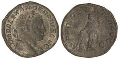 ROMAN COINS: ROMAN EMPIRE Sestercio. Acuñada el 231-235 d.C. ALEJANDRO SEVERO. Anv.: IMP. ALEXANDER PIVS AVG. Busto laureado a derecha. Rev.: PROVIDENTIA AVG. S. C. Annona en pie a izquierda con espig