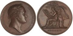 WORLD COINS: RUSSIA Medalla. 1814. ALEJANDRO I. VISITA A PARÍS. Anv.: ALEXANDER I EMPEREUR DE TOUTES LES RUSSIES. AE. Ø 40 mm. Diakov-378.1. EBC+.