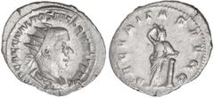 ROMAN COINS: ROMAN EMPIRE Antoniniano. Acuñada el 251 d.C. HOSTILIANO. Rev.: SECVRITAS AVGG. Seguridad en pie, cabeza a derecha y apoyada en una columna. 3,17 grs. AR. C-59. MBC.