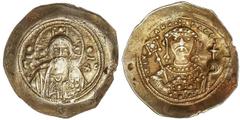 BYZANTINE COINS Byzantine Coins Histamenon Nomisma. (1071-1078 d.C.). MIGUEL VII. CONSTANTINOPLA. Anv.: Busto de Cristo de frente , a los lados IC - XC y dos globulos. Rev.: + MIXACA RACIA (_). Busto 