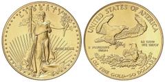 WORLD COINS: UNITED STATES World Coins 50 Dólares. 1989. 33,97 grs. AU. Fecha en números romanos. Saint-Gaudens. Fr-B1; KM-219. SC.