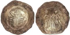 BYZANTINE COINS Byzantine Coins Aspron Trachy. JUAN II (1118-1143 d.C.). TESALÓNICA. Anv.: Cristo entronizado dando la bendición. Rev.: San Jorge y Juan II en pie, en medio una cruz patriarcal. 4,08 g
