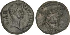 CELTIBERIAN COINS CELTIBERIAN COINS Celtiberian Coins As. 27 a.C.-14 d.C. ÉPOCA DE AUGUSTO. CELSA (VELILLA DE EBRO, Zaragoza). Anv.: Cabeza de Augusto a derecha, alrededor leyenda. Rev.: Toro a derech