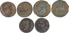 CELTIBERIAN COINS Celtiberian Coins Lote 3 monedas Semis y As (2). ILTIRTA; BOLSCAN y SESARS. AE. Incluye Semis de Iltirta, As de Bolscan y As de Sesars. A EXAMINAR. MBC a MBC+.