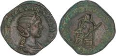 ROMAN COINS: ROMAN EMPIRE Roman Coins Sestercio. Acuñada el 249-251 d.C. HERENNIA ETRUSCILLA. Anv.: HERENNIA ETRVSCILLA AVG. Busto diademado a derecha. Rev.: PVDICITIA AVG. S. C. Pudibundez sentada a 