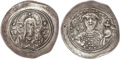 BYZANTINE COINS Byzantine Coins Histamenon Nomisma. MIGUEL VII (1071-1078 d.C.). CONSTANTINOPLA. Anv.: Busto de Cristo de frente, a los lados IC-XC y dos glóbulos. Rev.: ¶MIXAH RACIA. Busto barbado y 