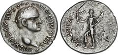 ROMAN COINS: ROMAN EMPIRE Roman Coins - Empire Denario. Acuñada el 68 d.C. GALBA. TARRACO. Anv.: SER. GALBA IMP. CAESAR AVG. P. M. TR. P. Cabeza laureada de Galba a derecha, debajo globo. Rev.: VIRTVS