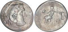 GREEK COINS Ancient Greece Tetradracma. 221-190 a.C. ALEJANDRO MAGNO. LYCIA. PHASELIS. Anv.: Cabeza de Hércules con piel de león a derecha. Rev.: Zeus entronizado a izquierda, detrás leyenda, delante 