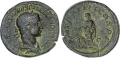 ROMAN COINS: ROMAN EMPIRE Roman Coins Sestercio. Acuñada el 222-235 d.C. ALEJANDRO SEVERO. Anv.: IMP. CAES. MAVR. SEV. ALEXANDER. AVG. Busto laureado a derecha. Rev.: P. M. TR. P. IIII COS. P. P. Empe