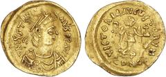 BYZANTINE COINS Byzantine Coins Tremissis. JUSTINIANO I. CONSTANTINOPLA. Anv.: D. N. IVSTINIANVS P. P. AVG. Busto diademado a derecha. Rev.: VICTORIA AVGVSTORVM. En exergo: CONOB. Victoria en pie a de