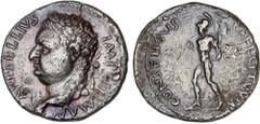 ROMAN COINS: ROMAN EMPIRE Roman Empire Denario. Acuñada el 69 d.C. VITELIO. TARRACO. Anv.: A. VITELLIVS IMP. GERMAN. Cabeza laureada de Vitelio a izquierda. Rev.: CONSENSVS EXERCITVVM. Marte en pie a 