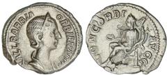 ROMAN COINS: ROMAN EMPIRE Roman Empire Denario. Acuñada el 225-226 d.C. ORBIANA. Anv.: SALL. BARBIA ORBIANA AVG. Busto diademado a derecha. Rev.: CONCORDIA AVGG. Concordia sentada a izquierda. 3,19 gr