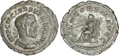 ROMAN COINS: ROMAN EMPIRE Roman Empire Denario. Acuñada el 238 d.C. PUPIENO. Anv.: IMP. C. M. CLOD. PVPIENVS AVG. Busto laureado a derecha. Rev.: CONCORDIA AVG. Concordia sentada a izquierda. 2,89 grs
