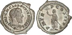ROMAN COINS: ROMAN EMPIRE Roman Empire Denario. Acuñada el 238 d.C. PUPIENO. Anv.: IMP. C. M. CLOD. PVPIENVS AVG. Busto laureado a derecha. Rev.: P. M. TR. P. COS. II. P. P. Felicidad en pie a izquier