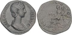 ROMAN COINS: ROMAN EMPIRE Roman Coins Sestercio. Acuñada el 222-235 d.C. ORBIANA. MUY ESCASA. Anv.: SALL. BARBIA ORBIANA AVG. Busto diademado a derecha. Rev.: CONCORDIA AVGVSTORVM S. C. Concordia sent