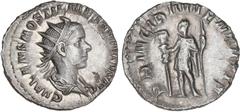 ROMAN COINS: ROMAN EMPIRE Roman Coins Antoniniano. Acuñada el 251 d.C. HOSTILIANO. Anv.: C. VALENS. HOSTIL. MES. QVINTVS N.C. Busto radiado a derecha. Rev.: PRINCIPI IVVENTVTIS. Hostiliano en atuendo 