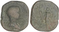 ROMAN COINS: ROMAN EMPIRE ROMAN COINS: ROMAN EMPIRE Roman Coins Sestercio. Acuñada el 251 d.C. HOSTILIANO. Anv.: (C. VALENS.) HOSTIL. MES QVINT(VS M. C.). Busto descubierto a derecha. Rev.: PRINCIPI I