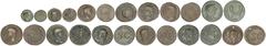 ROMAN COINS: ROMAN EMPIRE ROMAN COINS: ROMAN EMPIRE Roman Coins Lote 12 monedas Semis (2), As (9), Dupondio. ANTONIA, TIBERIO (6), DRUSO, GERMANICO (4). AE. A EXAMINAR. BC a MBC.