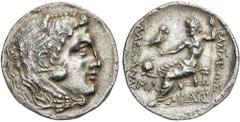 GREEK COINS GREEK COINS Ancient Greece Tetradracma. 336-323 a.C. ALEJANDRO MAGNO. MESEMBRIA. TRACIA. Anv.: Cabeza de Hércules con piel de león a derecha. Rev.: Zeus entronizado a izquierda, en el camp