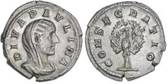 ROMAN COINS: ROMAN EMPIRE ROMAN COINS: ROMAN EMPIRE Roman Coins Denario. Acuñada el 235-236 d.C. PAULINA. RARA. Anv.: DIVA PAVLINA. Busto velado a derecha. Rev.: CONSECRATIO. Pavo real de frente con l