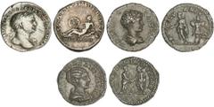 ROMAN COINS: ROMAN EMPIRE ROMAN COINS: ROMAN EMPIRE Roman Empire Lots Lote 3 monedas Denario. GETA, PLAUTILLA, TRAJANO. Rev.: Geta: PRINC IVVENTVTIS. Plautilla: CONCORDIAE AETERNAE. Trajano: VIA TRAIA