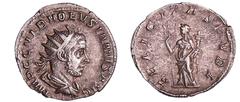 ROMAN COINS Volusien - Antoninien (252, Milan) - La Félicité A/ IMP C C VIB VOLVSIANVS AVG Buste radié et drapé à droite. R/ FELICITAS PVBL. La Félicité debout à gauche, tenant un caducée et une corne