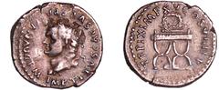 ROMAN COINS Titus - Denier (80, Rome) - Chaise curule A/ IMP TITVS CAES VESPASIAN AVG P M. Tête laurée à gauche. R/ TR P IX IMP XV COS VIII P P. Chaise curule sur laquelle est posée une couronne. TTB+