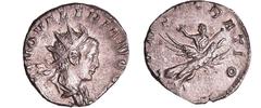 ROMAN COINS Valérien II - Antoninien (258, Cologne) - Valérien II sur un aigle A/ DIVO VALERIANO CAES Buste radié et drapé à droite. R/ CONSECRATIO. Aigle volant à droite et enlevant au ciel Valérien 