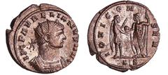 ROMAN COINS Aurélien - Aurélianus (272, Serdica) A/ IMP AVRELIANVS AVG Buste radié et cuirassé à droite. R/ IOVI CONSER // *S. Aurélien debout à droite, tenant une haste et se préparant à recevoir un 