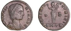 ROMAN COINS Galeria Valéria - Follis (308-310, Théssalonique) - Vénus A/ GAL VALERIA AVG Buste drapé et diadémé à droite. R/ VERNERCI VICTRICI *|A // SM TS Vénus debout à gauche, tenant une pomme et s