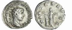 ROMAN COINS Volusien - Antoninien (251-252, Milan) - La Piété A/ IMP CAE C VIB VOLVSIANO AVG Buste radié et drapé à droite. R/ PIETAS AVGG. La Piété debout à gauche, auprès d'un autel allumé et levant