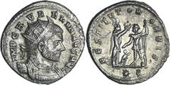 ROMAN COINS Aurélien - Aurélianus (274-275, Cyzicus) A/ IMP C AVRELIANVS AVG Buste radié et cuirassé à droite. R/ RESTITVTOR ORBIS // (étoile)B Femme debout, présentant une couronne à Aurélien debout,